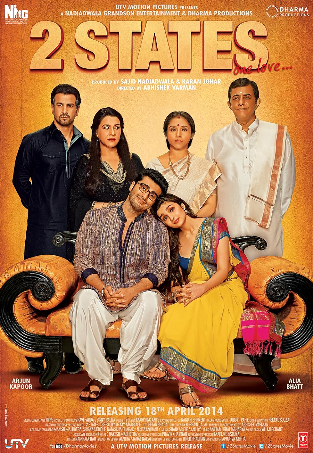 Download 2 States (2014) Hindi Movie Bluray || 720p [1.4GB]