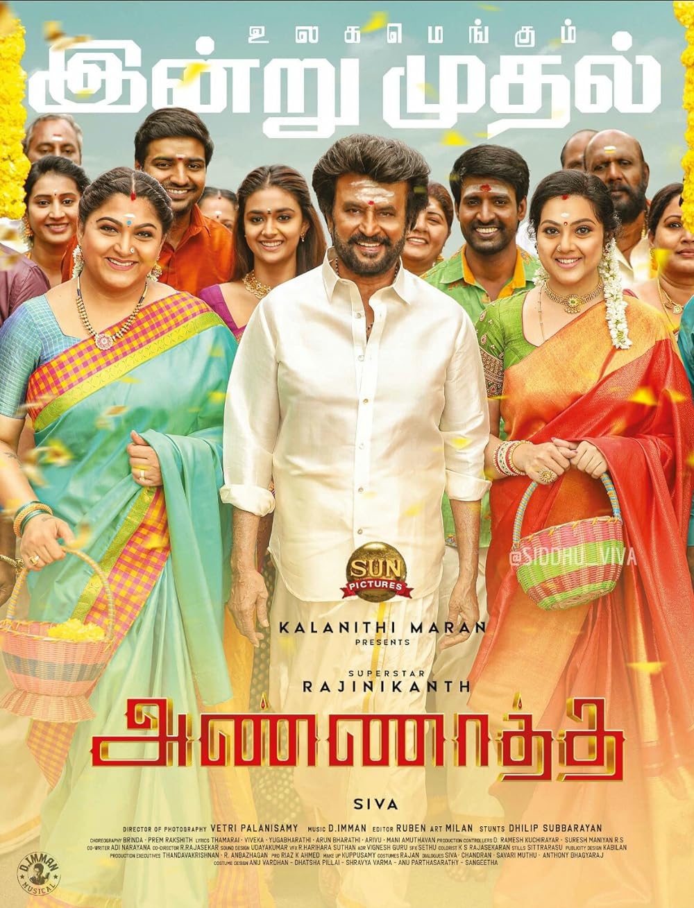Download Annaatthe (2021) Dual Audio [Hindi DD5.1 & Tamil] Movie WEB – DL || 480p [550MB] || 720p [900MB] || 1080p [3GB]