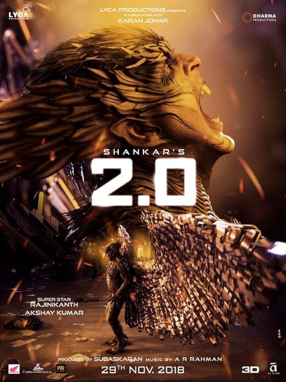 Download 2.0 (2018) Hindi Movie Bluray || 720p [1.1GB] || 1080p [2.1GB]