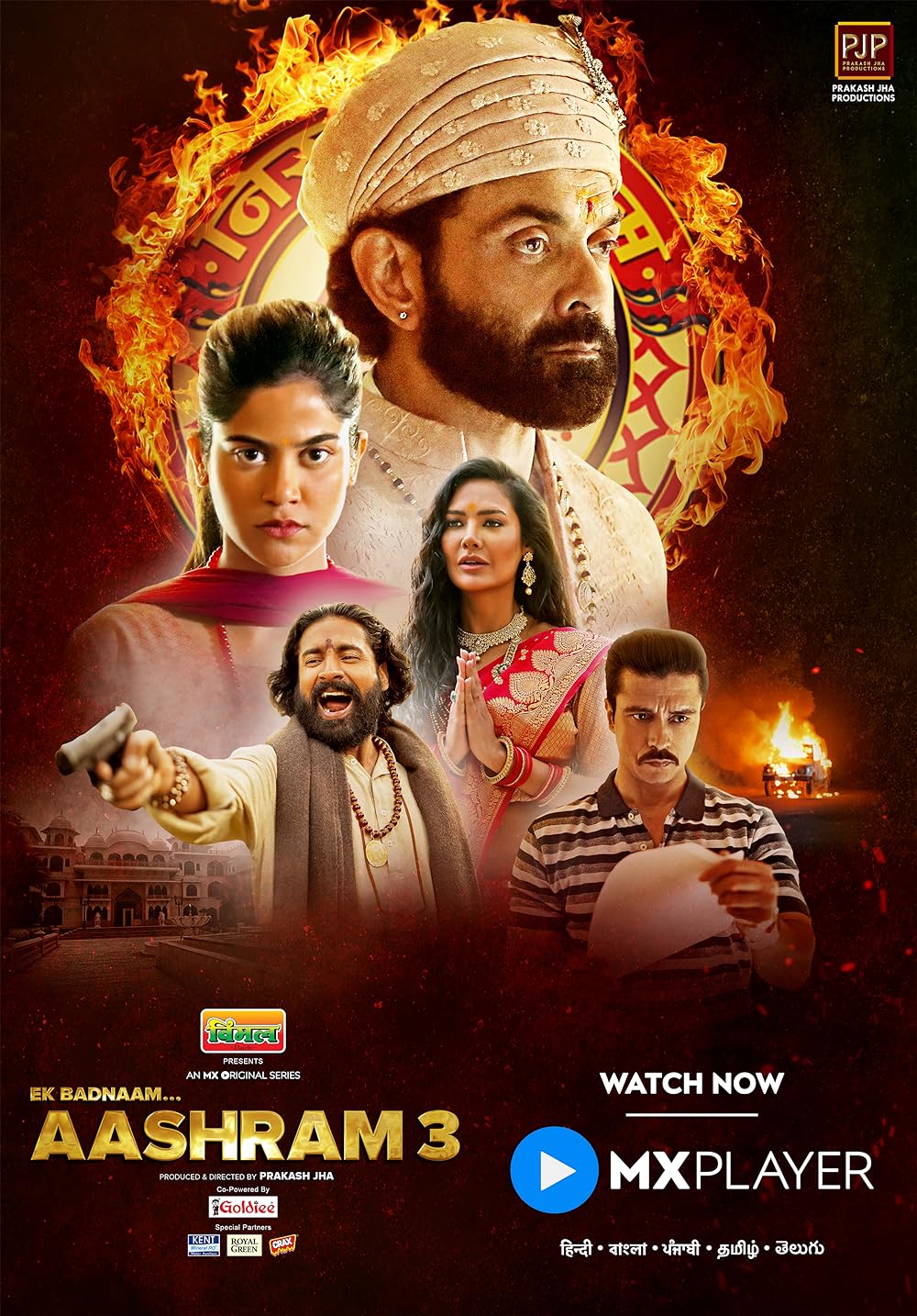 Download Aashram 2022 (Season 3) Hindi {MX Player Series} WeB-DL || 480p [150MB] || 720p [300MB] || 1080p [400MB]