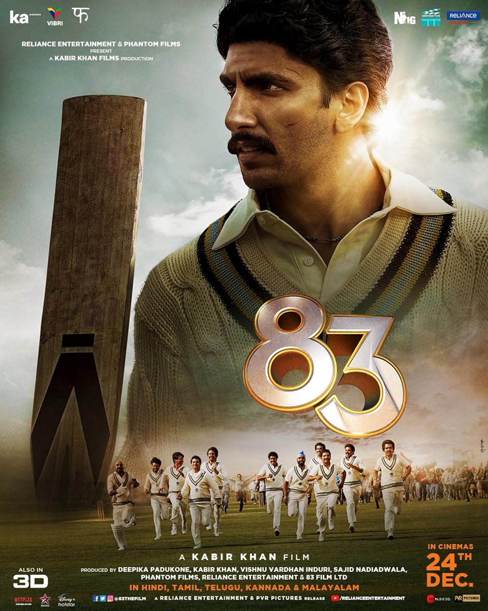 Download 83 (2021) Hindi Movie Web – DL || 480p [500MB] || 720p [1.3GB] || 1080p [3.1GB]