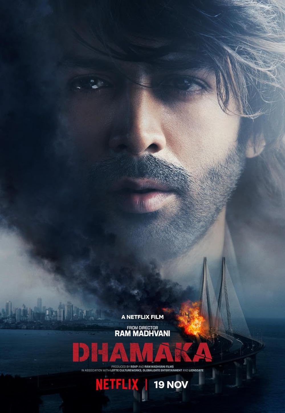 Download Dhamaka (2021) Hindi Netflix Movie WEB – DL || 480p [300MB]  || 720p [880MB] || 1080p [1.9GB]