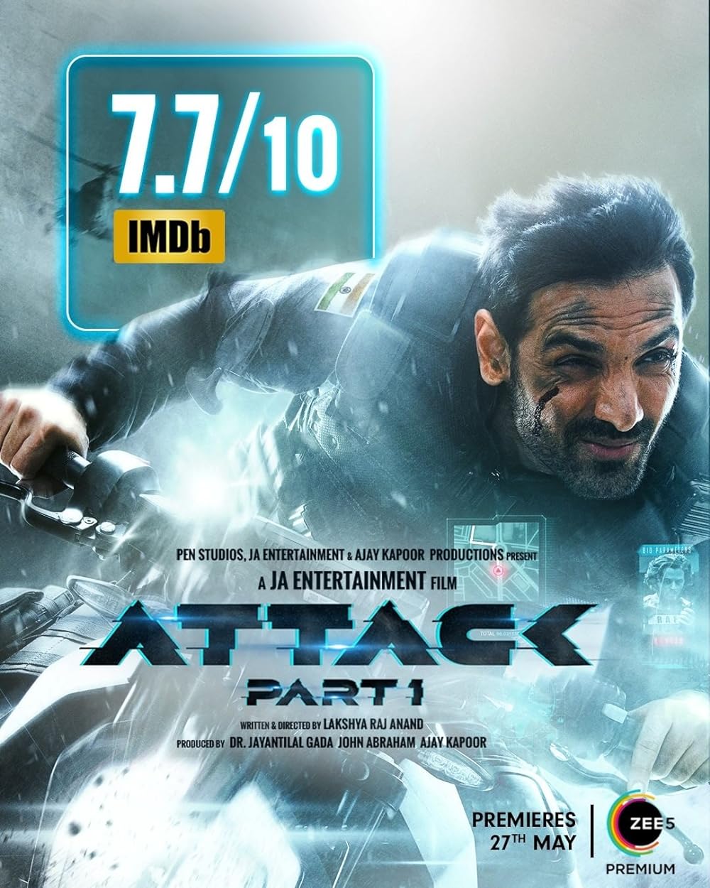 Download Attack (2022) Hindi Movie Web – DL || 480p [400MB] || 720p [1GB] || 1080p [2.2GB]
