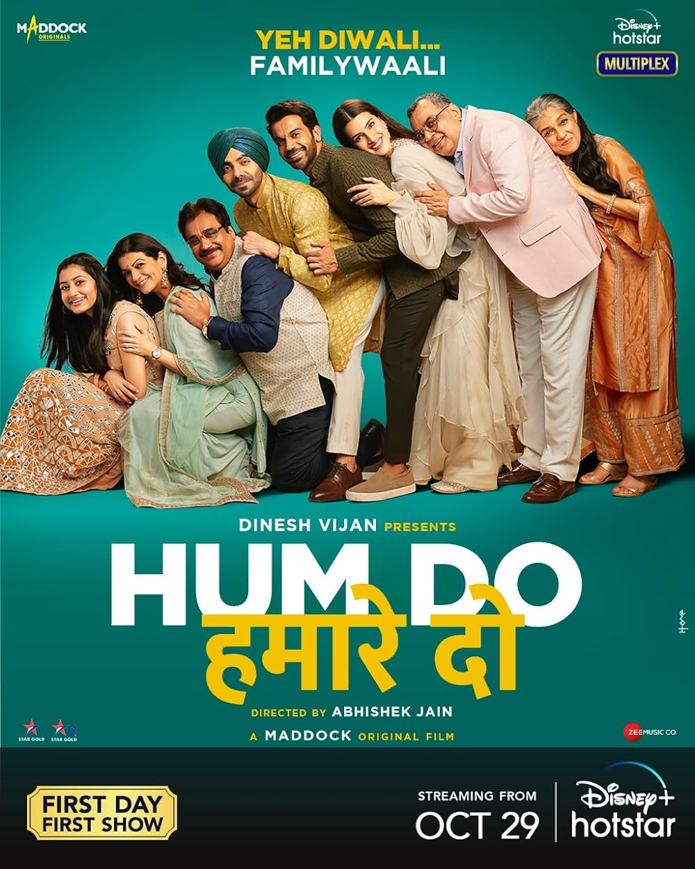 Download Hum Do Hamare Do (2021) Hindi Hotstar Movie Web – DL || 480p [380MB] || 720p [1GB] || 1080p [2.4GB]
