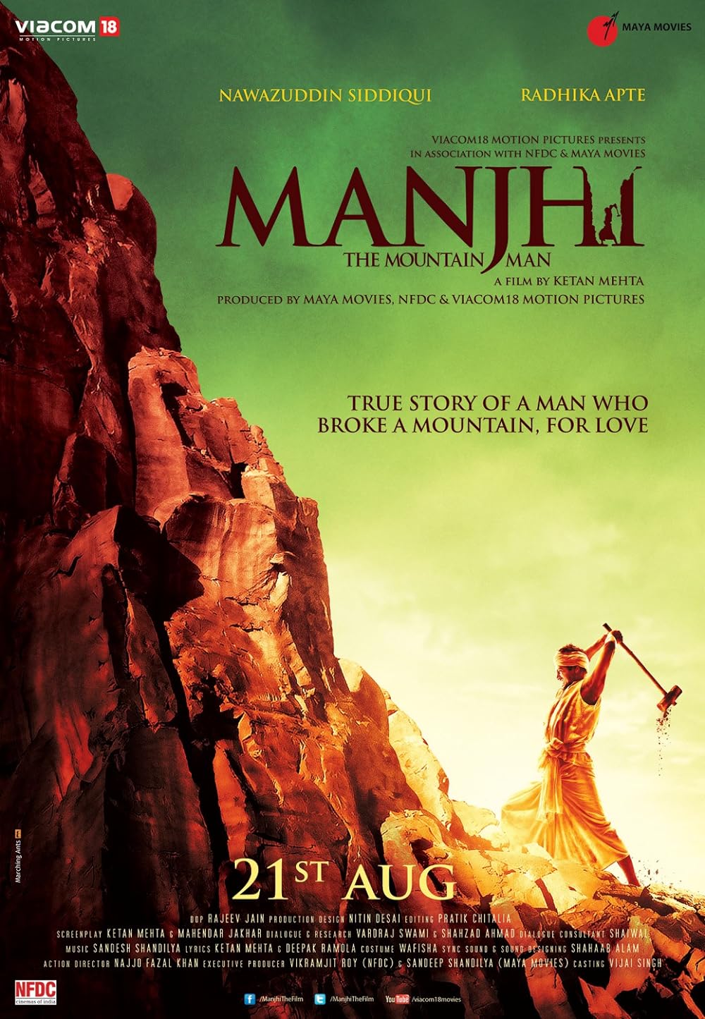 Download Manjhi: The Mountain Man (2015) Hindi Movie Bluray || 720p [1GB] || 1080p [3.5GB]